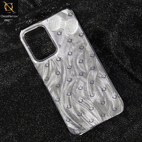Samsung Galaxy A06 Cover - Design 1 -  New Shiny Heart And Smily Soft Case With Crystal Bow