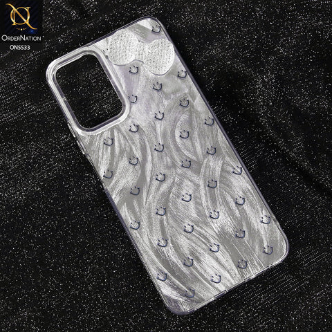 Vivo V23e 5G Cover - Design 1 -  New Shiny Heart And Smily Soft Case With Crystal Bow