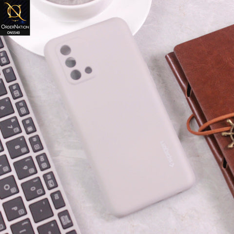 Oppo A95 Cover - Gray -  New Premium High Quality Matte Sillica Gel Soft Case