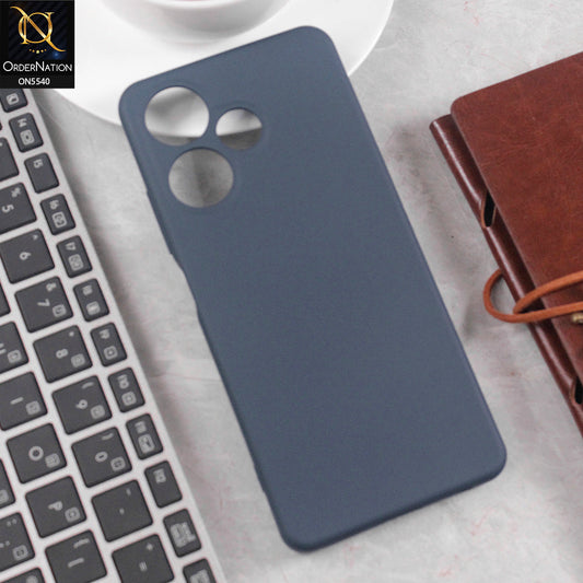 Infinix Hot 30 Cover - Blue - New Premium High Quality Matte Sillica Gel Soft Case