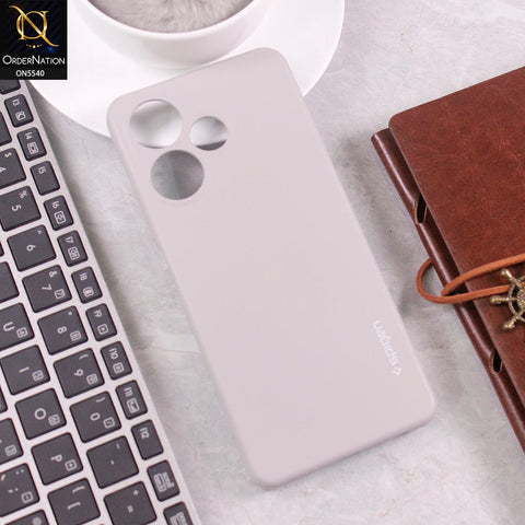 Infinix Hot 30 Cover - Gray -  New Premium High Quality Matte Sillica Gel Soft Case