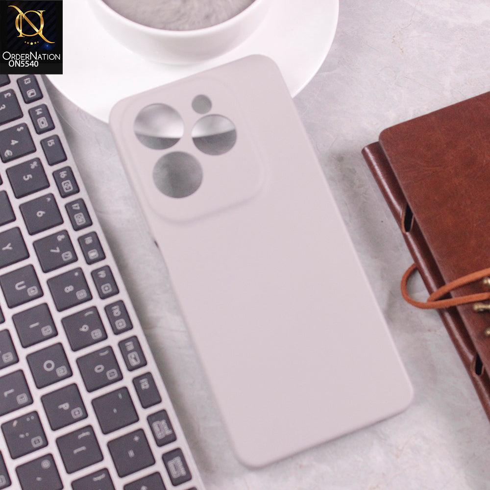 Infinix Hot 40 Cover - Gray -  New Premium High Quality Matte Sillica Gel Soft Case