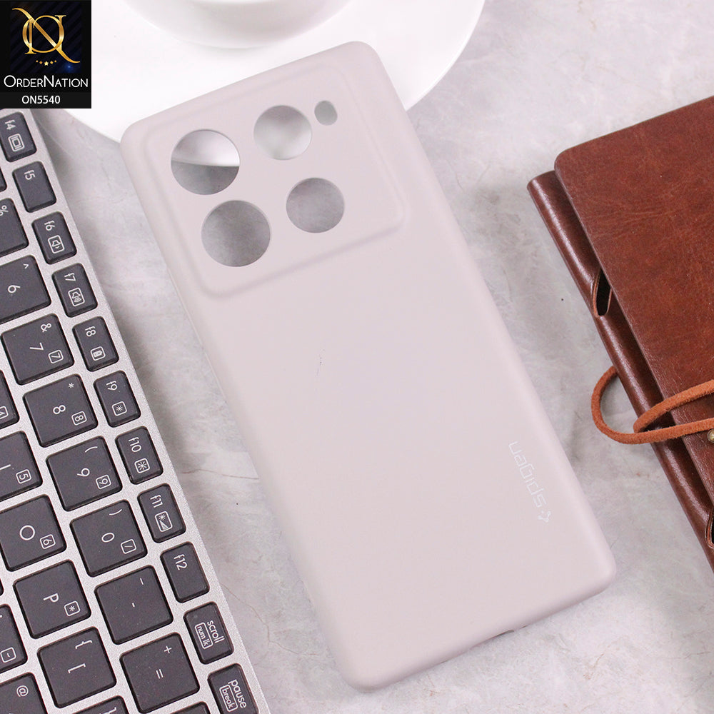 Infinix Note 40 Pro Cover - Gray -  New Premium High Quality Matte Sillica Gel Soft Case
