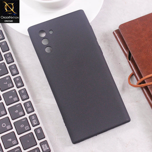 Samsung Galaxy Note 10  Cover - Black - New Premium High Quality Matte Sillica Gel Soft Case