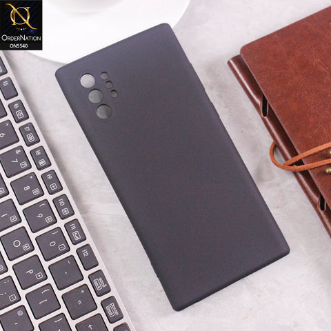 Samsung Galaxy Note 10 Plus Cover - Black - New Premium High Quality Matte Sillica Gel Soft Case