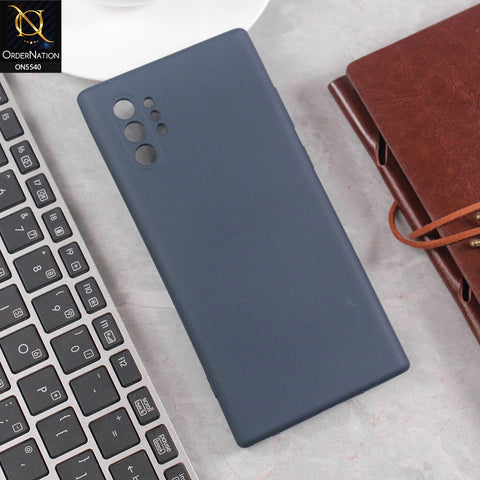 Samsung Galaxy Note 10 Plus Cover - Blue - New Premium High Quality Matte Sillica Gel Soft Case