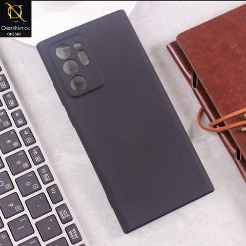 Samsung Galaxy Note 20 Ultra Cover - Black - New Premium High Quality Matte Sillica Gel Soft Case