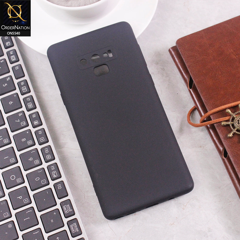 Samsung Galaxy Note 9 Cover - Black - New Premium High Quality Matte Sillica Gel Soft Case