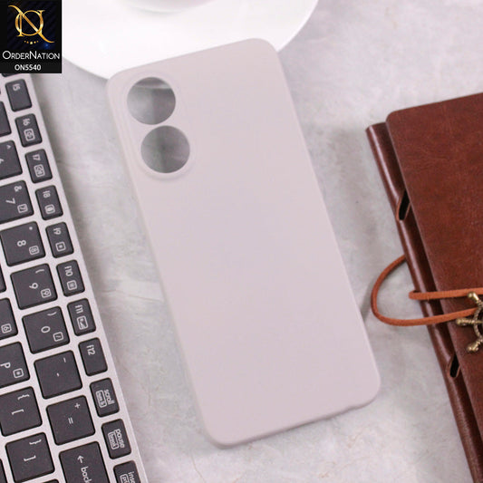 Oppo A78 4G Cover - Gray -  New Premium High Quality Matte Sillica Gel Soft Case