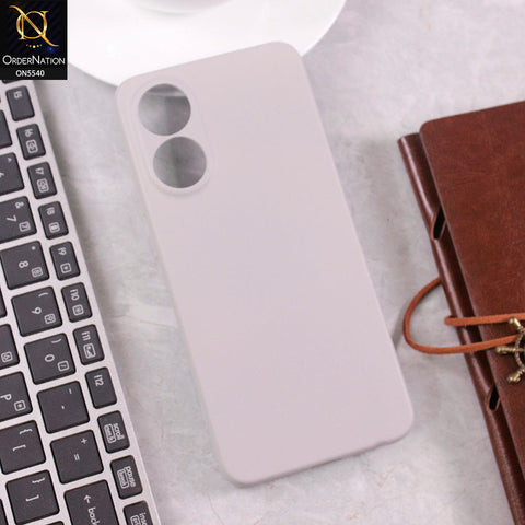 Oppo A78 4G Cover - Gray -  New Premium High Quality Matte Sillica Gel Soft Case
