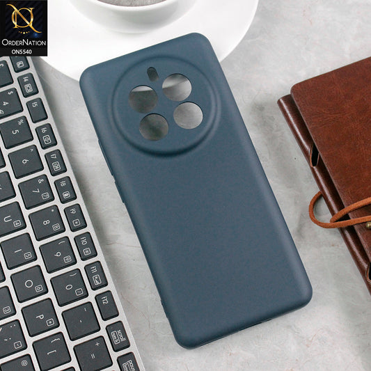 Realme 12 Pro Cover - Blue - New Premium High Quality Matte Sillica Gel Soft Case