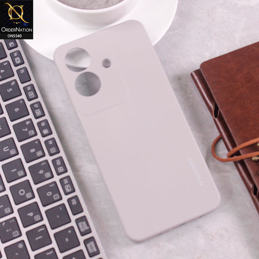 Realme Narzo N61 Cover - Gray -  New Premium High Quality Matte Sillica Gel Soft Case