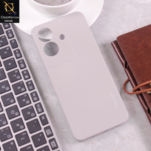 Realme Narzo N61 Cover - Gray -  New Premium High Quality Matte Sillica Gel Soft Case