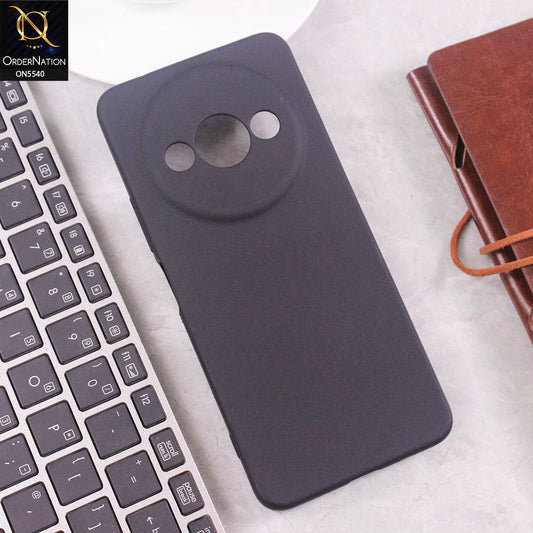 Xiaomi Redmi A3x Cover - Black - New Premium High Quality Matte Sillica Gel Soft Case