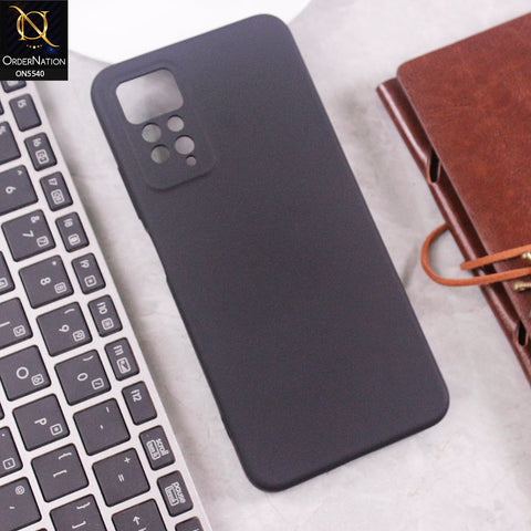 Xiaomi Redmi Note 11E Pro Cover - Black - New Premium High Quality Matte Sillica Gel Soft Case