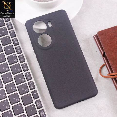 Oppo Reno 11 5G Cover - Black - New Premium High Quality Matte Sillica Gel Soft Case