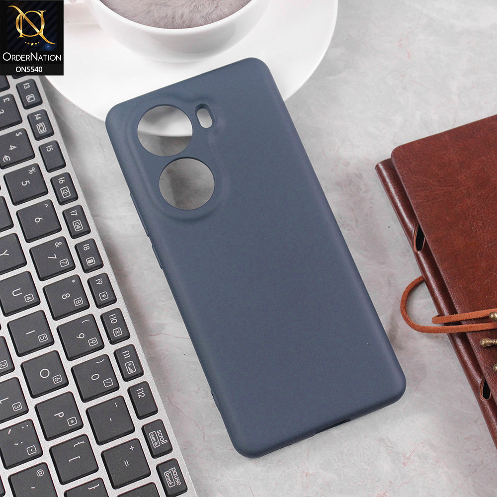 Oppo Reno 11 5G Cover - Blue - New Premium High Quality Matte Sillica Gel Soft Case