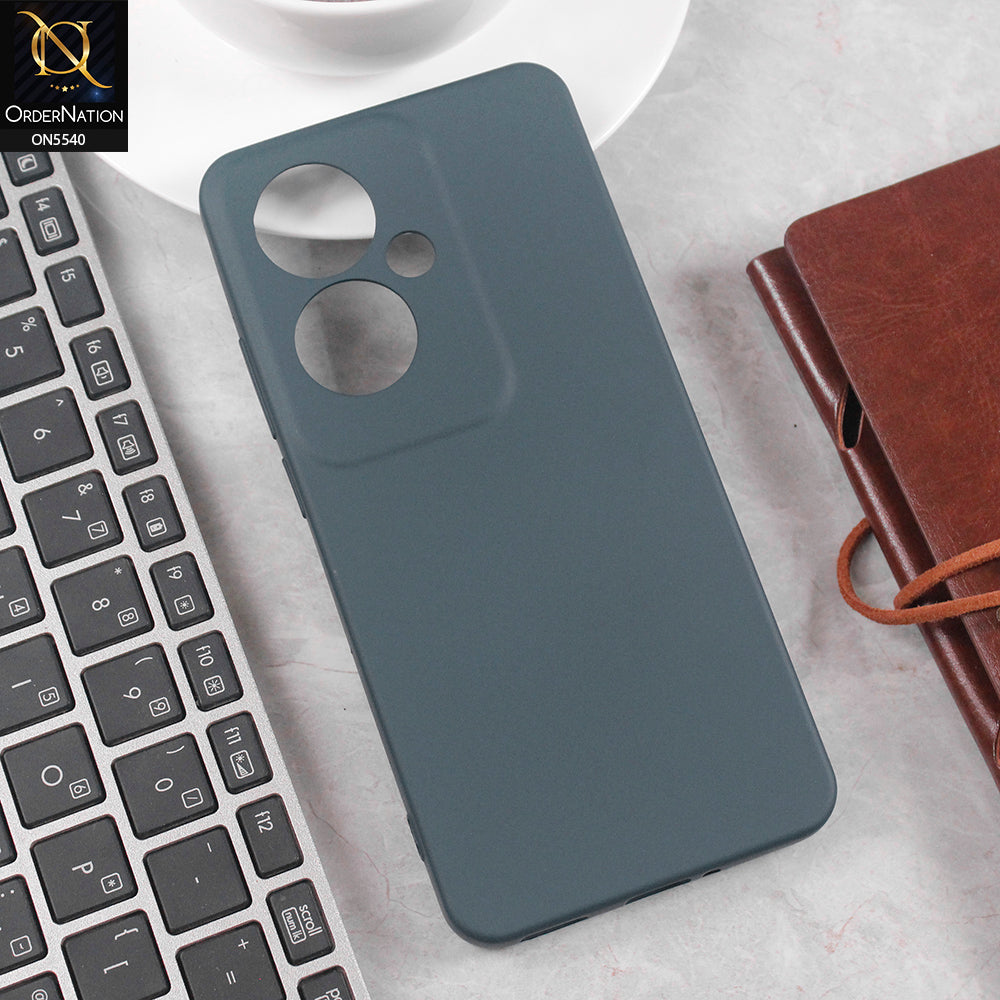 Oppo Reno 11F 5G Cover - Blue - New Premium High Quality Matte Sillica Gel Soft Case
