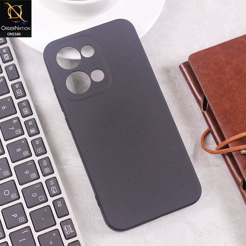 Oppo Reno 13 Cover - Black - New Premium High Quality Matte Sillica Gel Soft Case