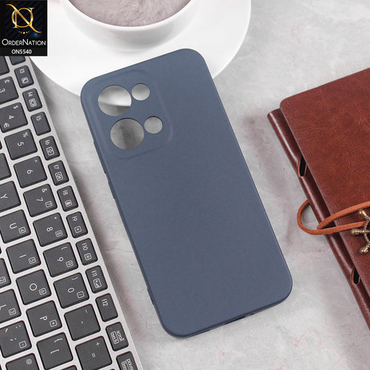 Oppo Reno 13 Cover - Blue - New Premium High Quality Matte Sillica Gel Soft Case