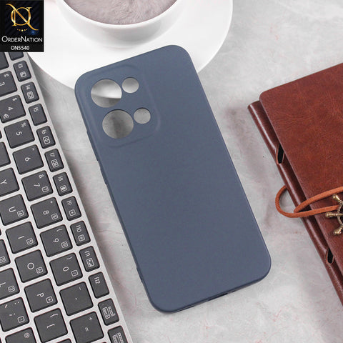 Oppo Reno 13 Cover - Blue - New Premium High Quality Matte Sillica Gel Soft Case