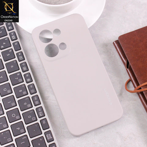 Oppo Reno 13 Cover - Gray -  New Premium High Quality Matte Sillica Gel Soft Case