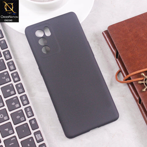 Oppo Reno 6 Pro 5G Cover - Black - New Premium High Quality Matte Sillica Gel Soft Case