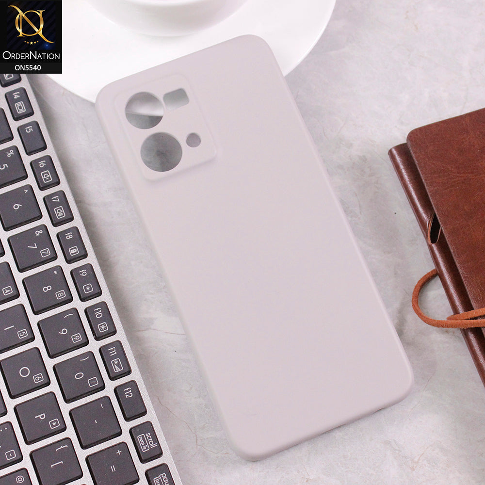 Oppo F21 Pro 4G Cover - Gray -  New Premium High Quality Matte Sillica Gel Soft Case