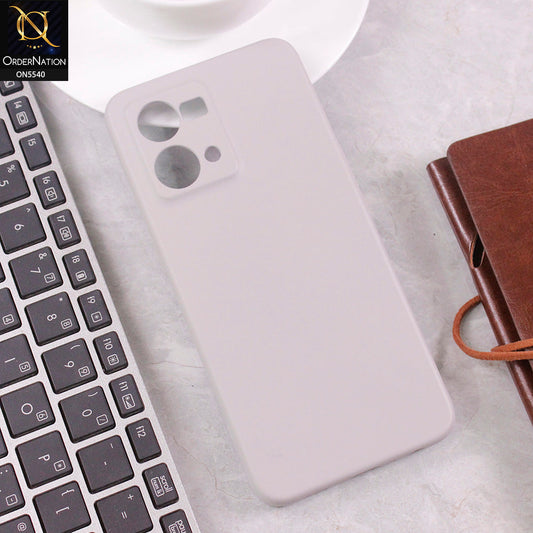 Oppo F21 Pro 4G Cover - Gray -  New Premium High Quality Matte Sillica Gel Soft Case