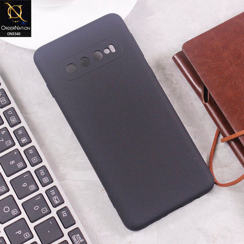 Samsung Galaxy S10 Cover - Black - New Premium High Quality Matte Sillica Gel Soft Case