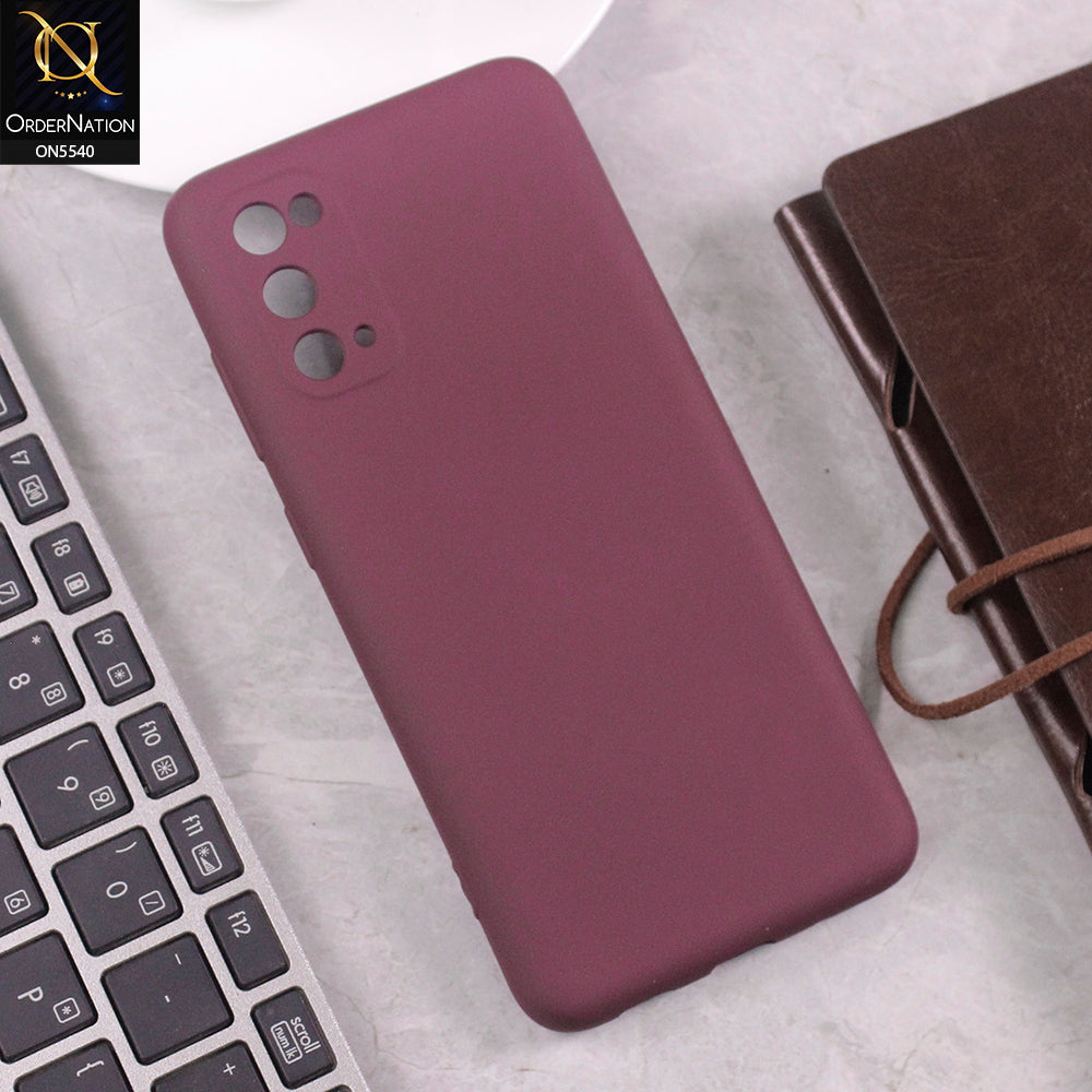 Samsung Galaxy S20 Cover - Maroon -  New Premium High Quality Matte Sillica Gel Soft Case