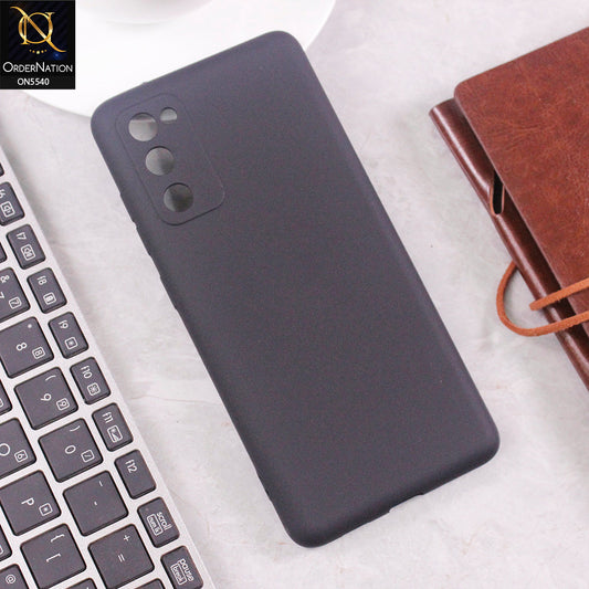 Samsung Galaxy S20 FE Cover - Black - New Premium High Quality Matte Sillica Gel Soft Case