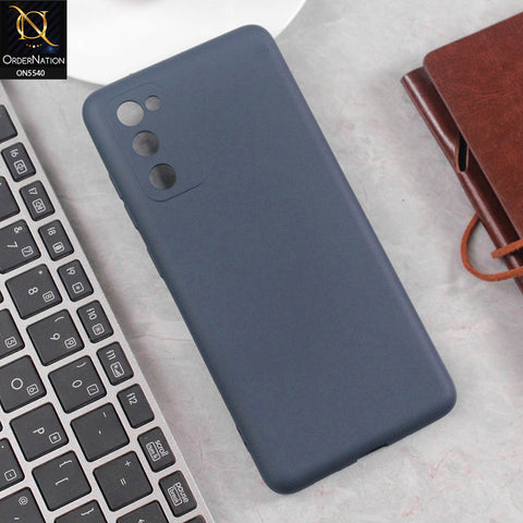 Samsung Galaxy S20 FE Cover - Blue - New Premium High Quality Matte Sillica Gel Soft Case