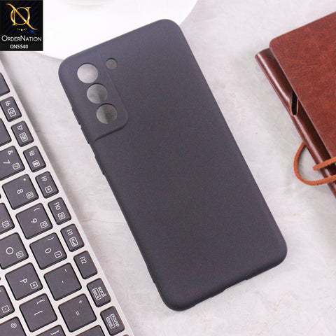 Samsung Galaxy S21 FE 5G Cover - Black - New Premium High Quality Matte Sillica Gel Soft Case