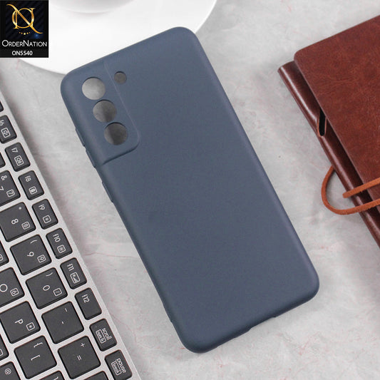 Samsung Galaxy S21 FE 5G Cover - Blue - New Premium High Quality Matte Sillica Gel Soft Case