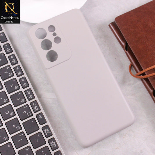 Samsung Galaxy S21 Ultra 5G Cover - Gray -  New Premium High Quality Matte Sillica Gel Soft Case