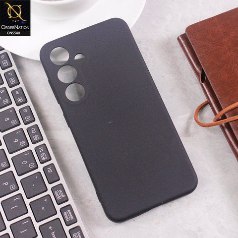 Samsung Galaxy S25 Plus Cover - Black - New Premium High Quality Matte Sillica Gel Soft Case