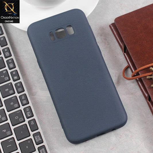 Samsung Galaxy S8 Cover - Blue - New Premium High Quality Matte Sillica Gel Soft Case