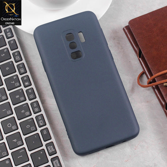 Samsung Galaxy S9 Plus Cover - Blue - New Premium High Quality Matte Sillica Gel Soft Case