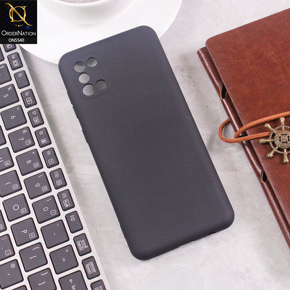 Samsung Galaxy A31 Cover - Black - New Premium High Quality Matte Sillica Gel Soft Case