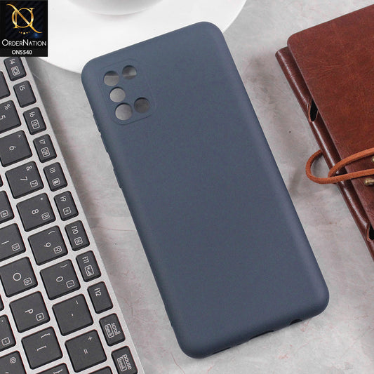 Samsung Galaxy A31 Cover - Blue - New Premium High Quality Matte Sillica Gel Soft Case