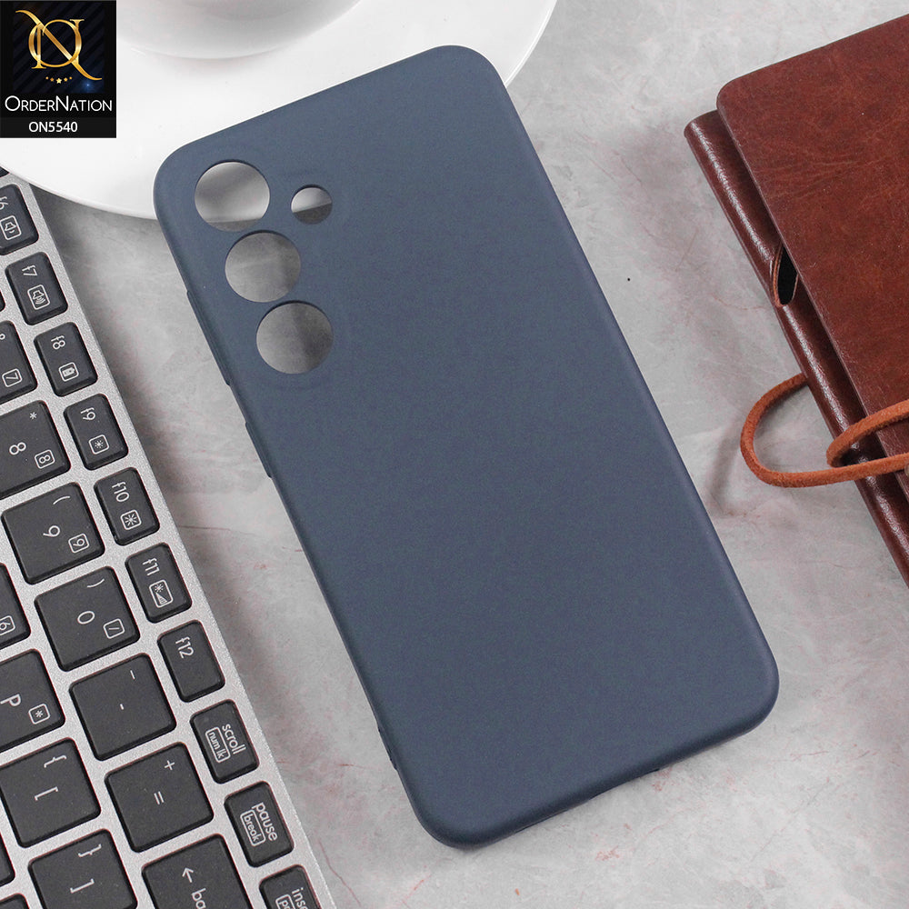 Samsung Galaxy A35 Cover - Blue - New Premium High Quality Matte Sillica Gel Soft Case