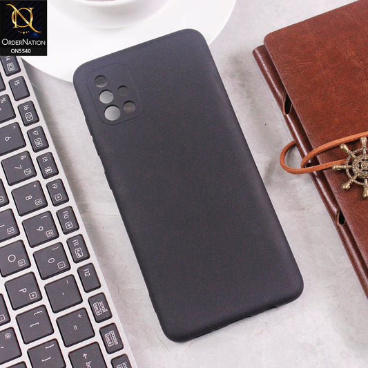 Samsung Galaxy A51 Cover - Black - New Premium High Quality Matte Sillica Gel Soft Case