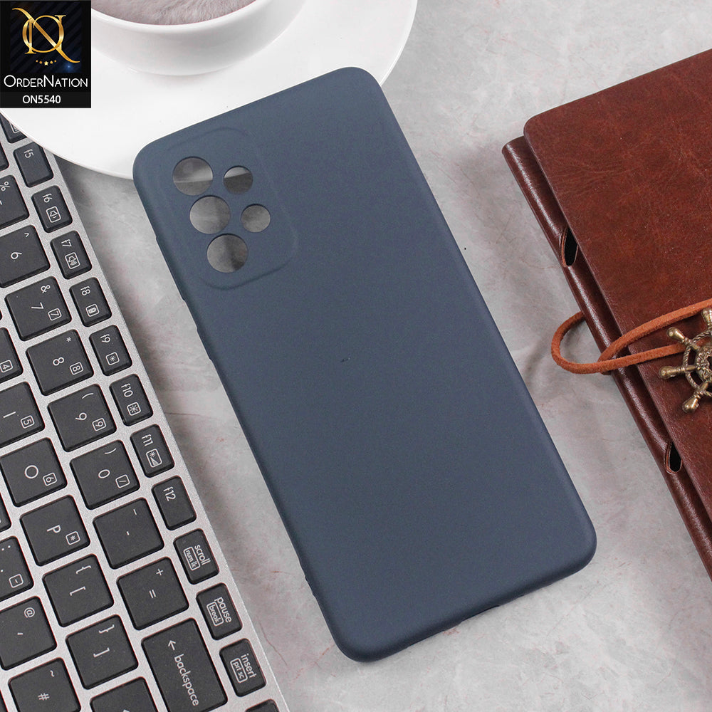 Samsung Galaxy A73 5G Cover - Blue - New Premium High Quality Matte Sillica Gel Soft Case