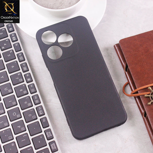 Tecno Spark 10C Cover - Black - New Premium High Quality Matte Sillica Gel Soft Case