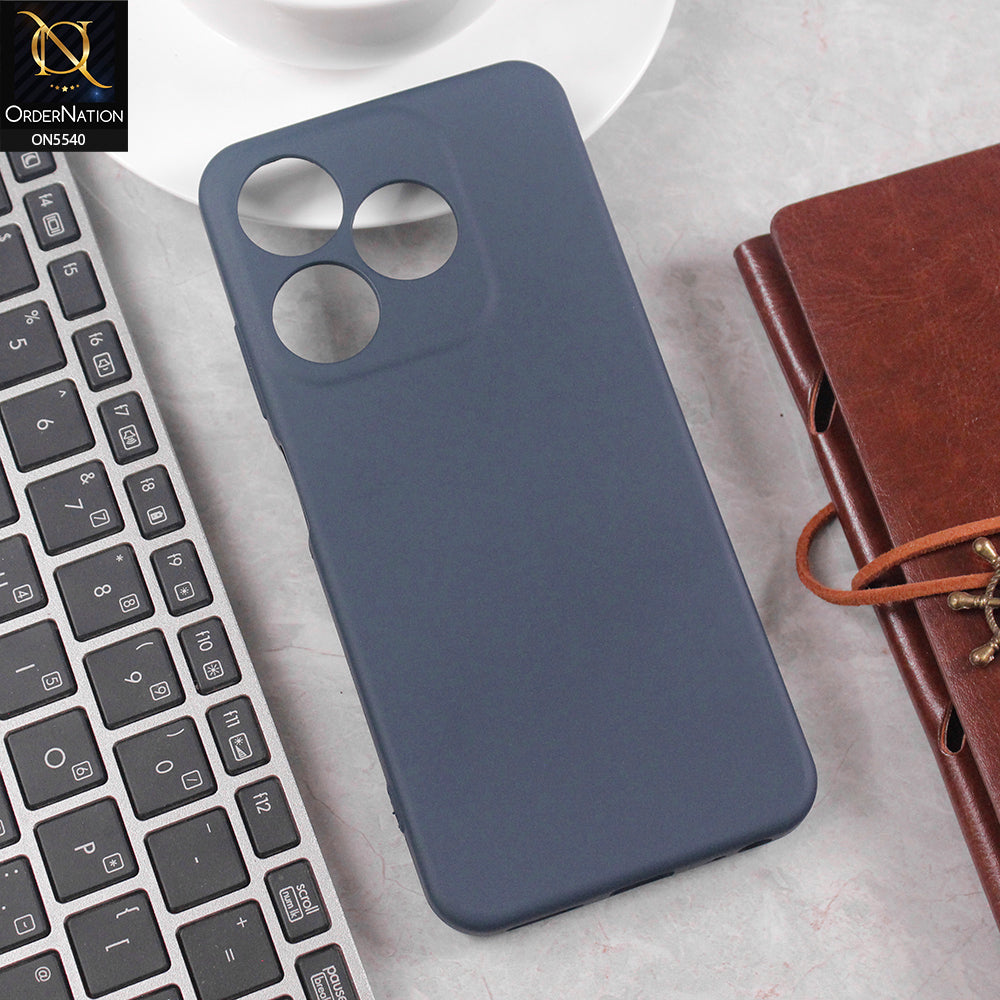 Tecno Spark 10C Cover - Blue - New Premium High Quality Matte Sillica Gel Soft Case