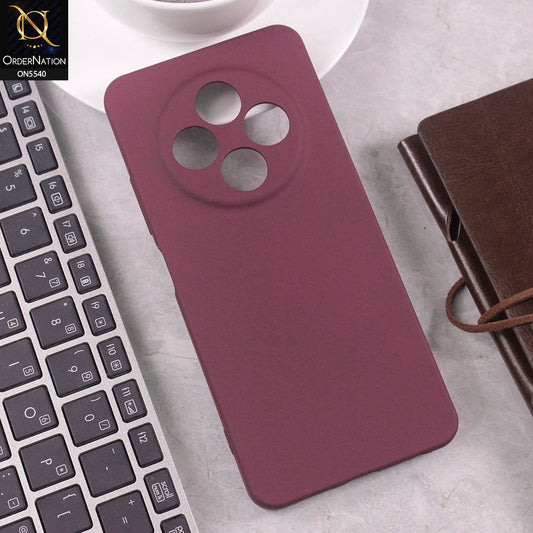 Tecno Spark 30C 4G Cover - Maroon -  New Premium High Quality Matte Sillica Gel Soft Case