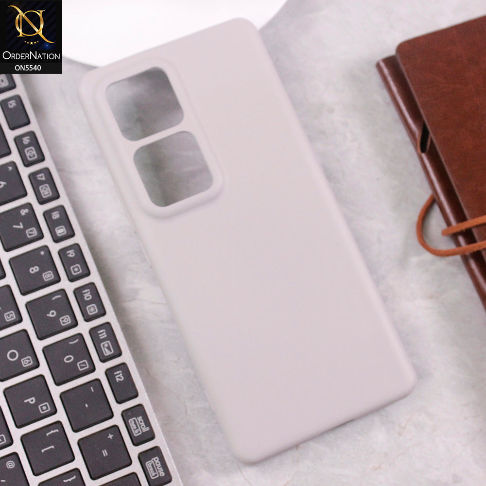 Vivo V30 Cover - Gray -  New Premium High Quality Matte Sillica Gel Soft Case