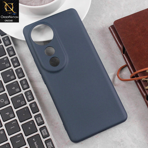 Vivo V40 Cover - Blue - New Premium High Quality Matte Sillica Gel Soft Case