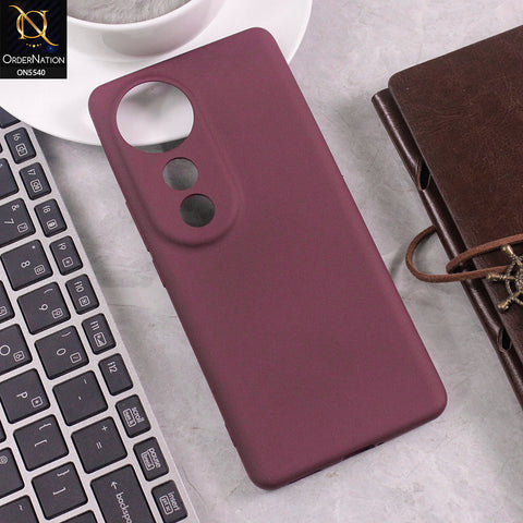 Vivo S19Pro Cover - Maroon -  New Premium High Quality Matte Sillica Gel Soft Case
